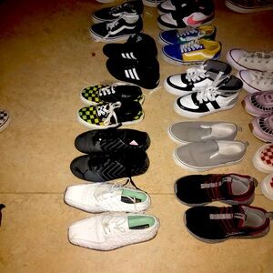 whole bundle of shoes 13 pairs for a $100.00
